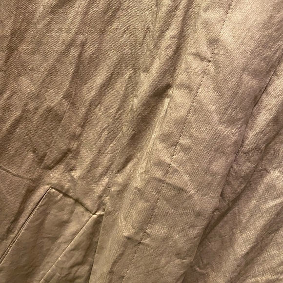 Zara Wrinkle Look Button Down Trench Coat w/ Adjustable Sleeves Strap | NWT - Picture 3 of 10